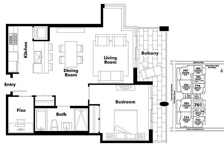Floor plan 701