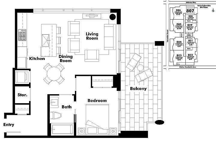 Floor plan 807
