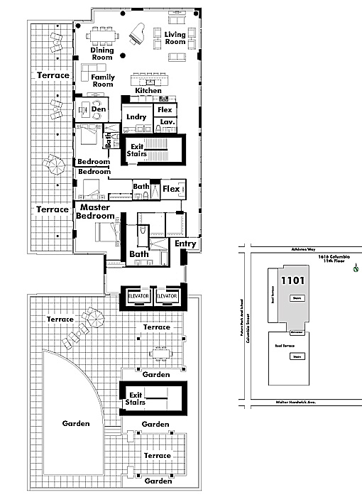Floor plan PH1101