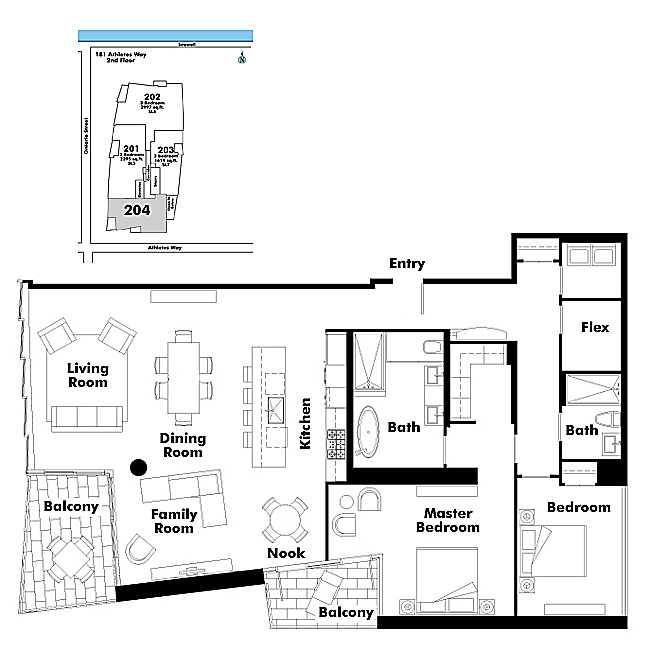 Floor plan 204