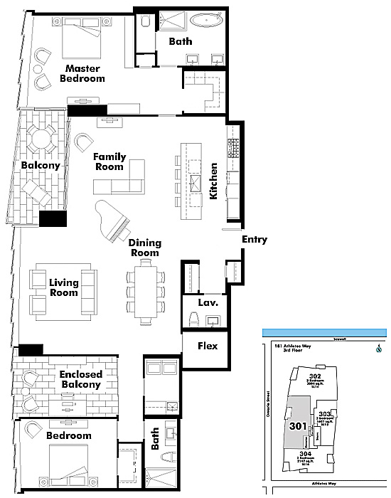 Floor plan 301