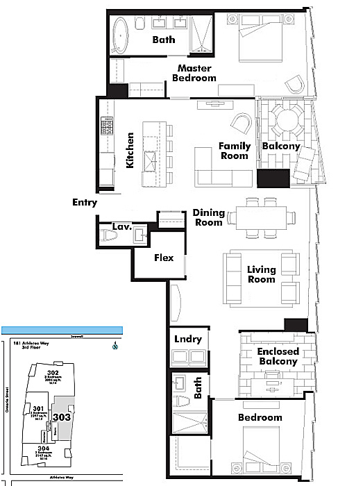 Floor plan 303