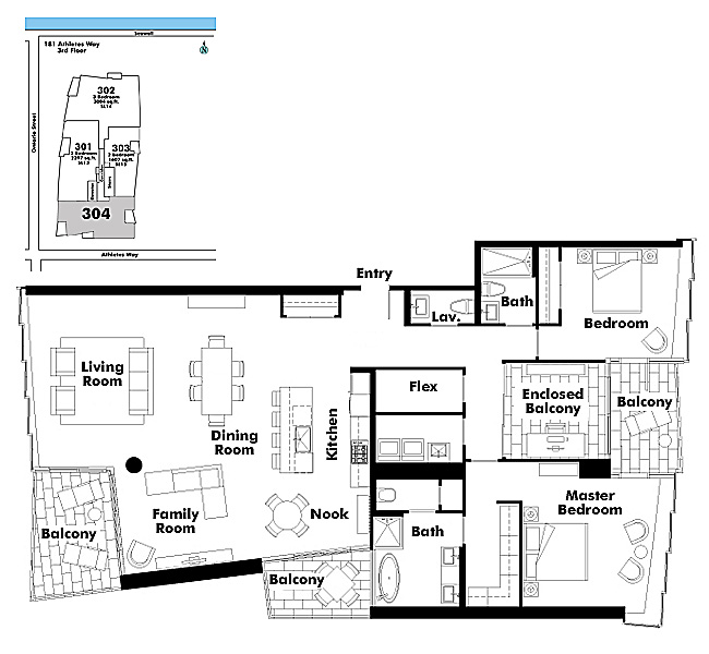 Floor plan 304