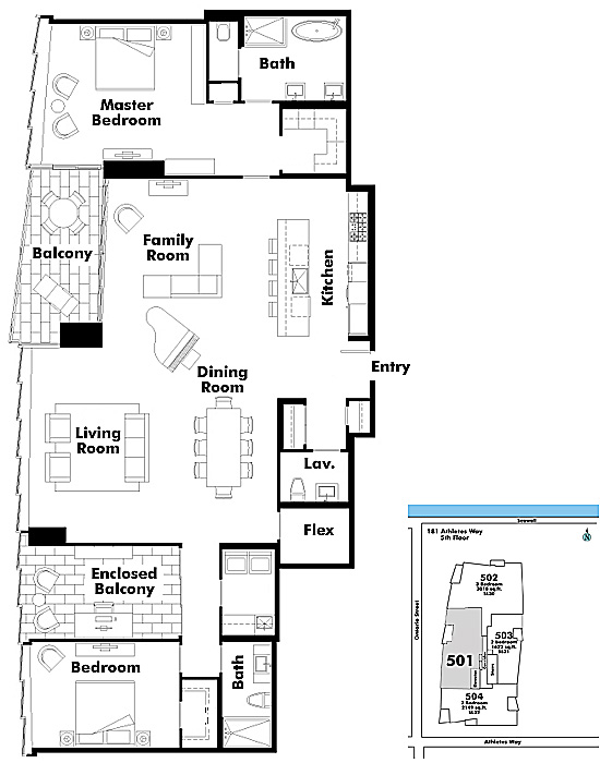 Floor plan 501