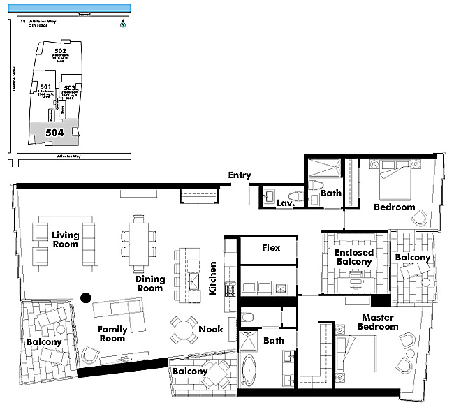 Floor plan 504