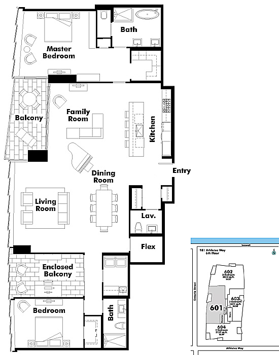 Floor plan 601