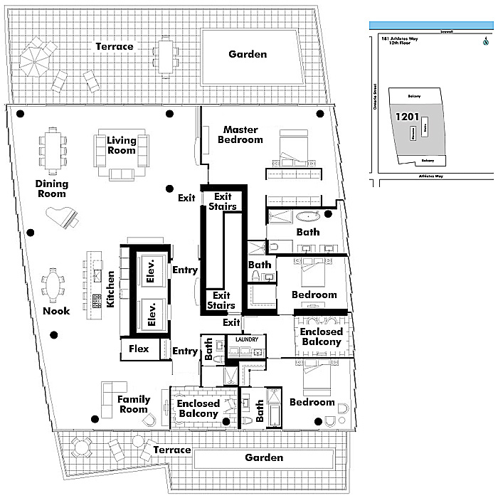 Floor plan PH1201