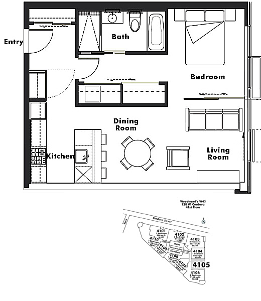 Floor plan PH4105