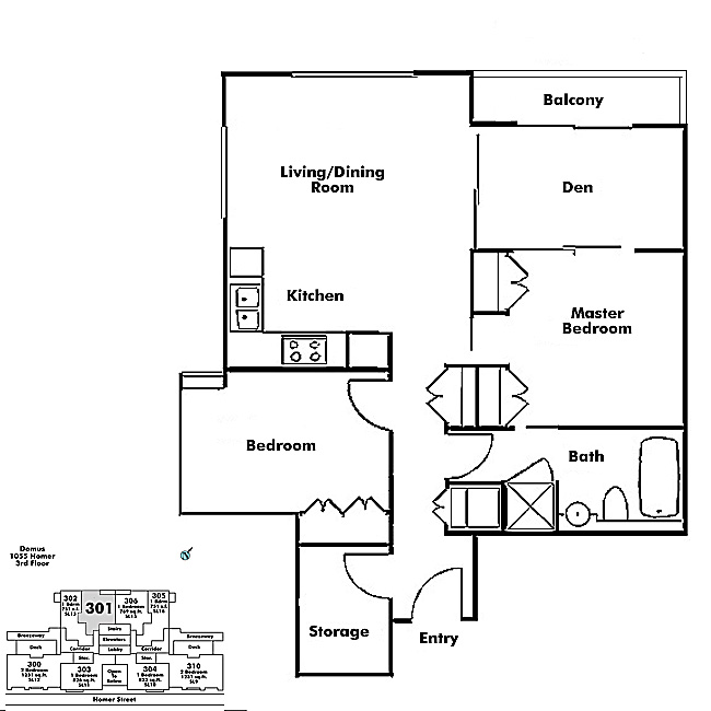 Floor plan 301