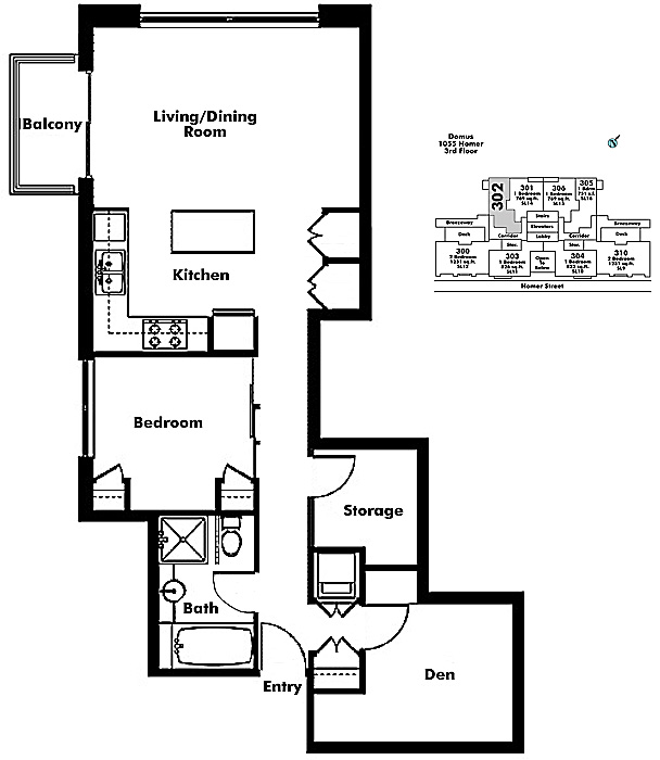 Floor plan 302