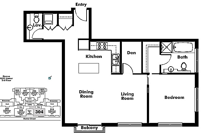 Floor plan 304