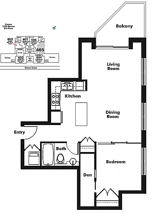 Floor plan 405