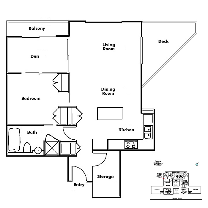 Floor plan 406