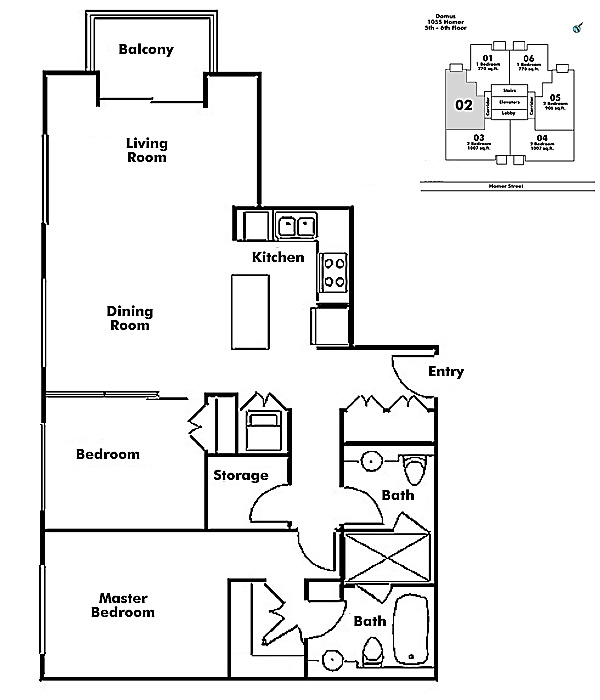 Floor plan 602