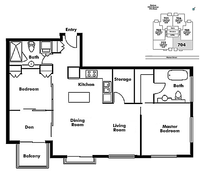 Floor plan 704