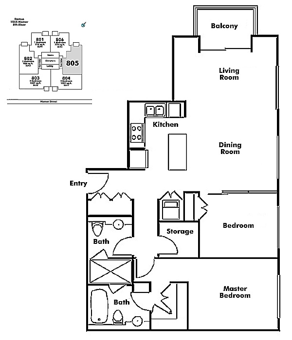 Floor plan 805