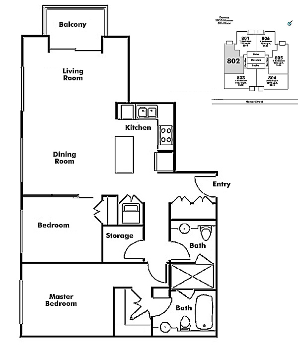 Floor plan 802