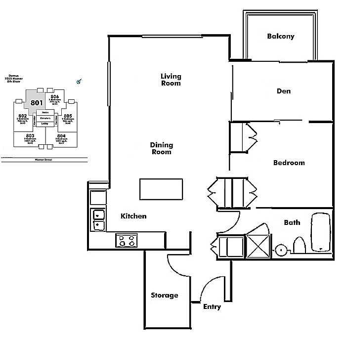 Floor plan 801