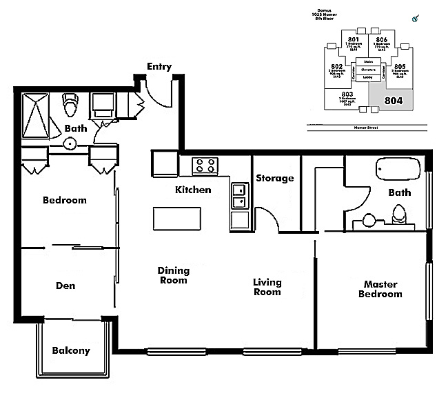 Floor plan 804