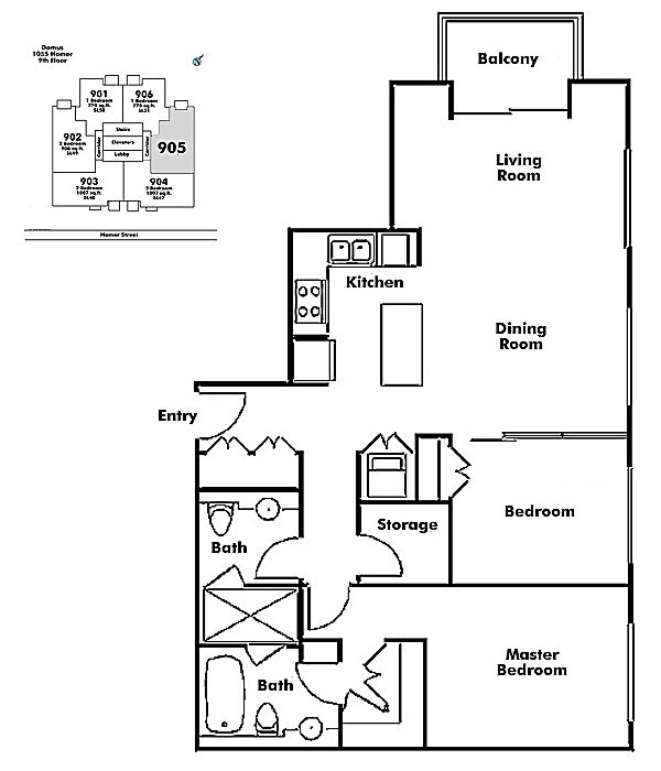 Floor plan 905