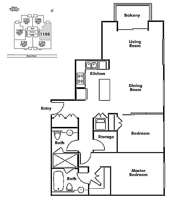 Floor plan 1105