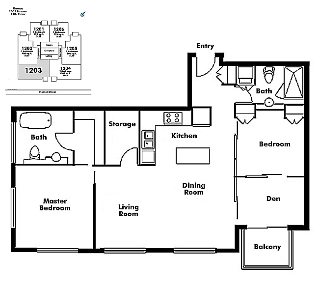Floor plan 1203