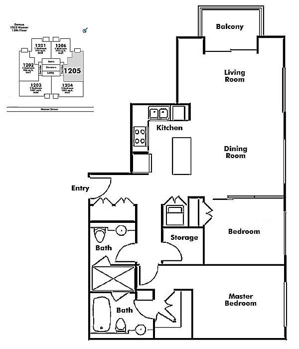 Floor plan 1205