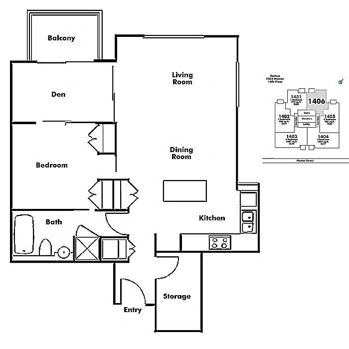 Floor plan 1406
