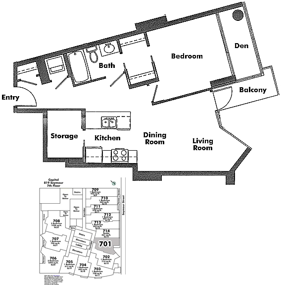 Floor plan 701