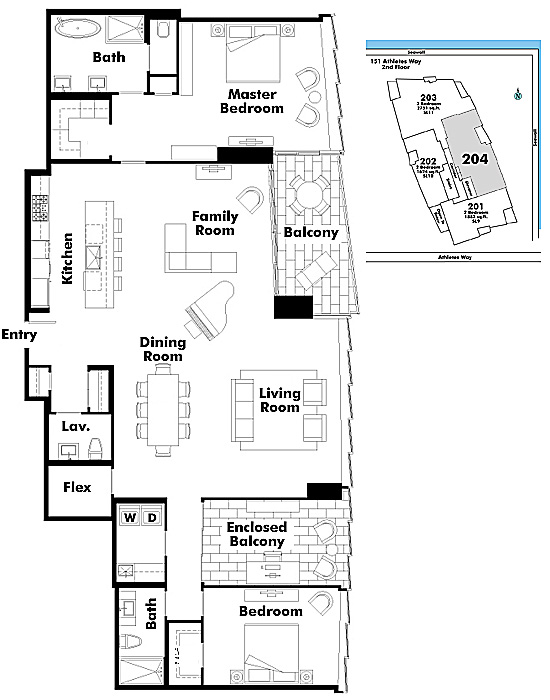 Floor plan 204