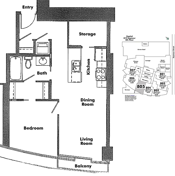 Floor plan 805