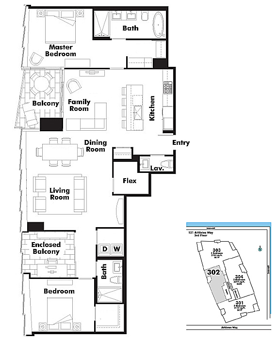 Floor plan 302
