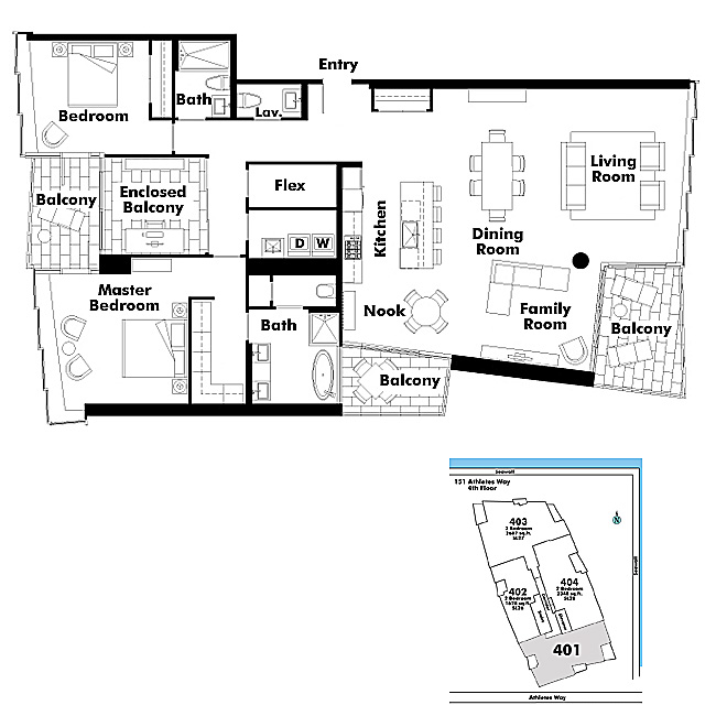 Floor plan 401