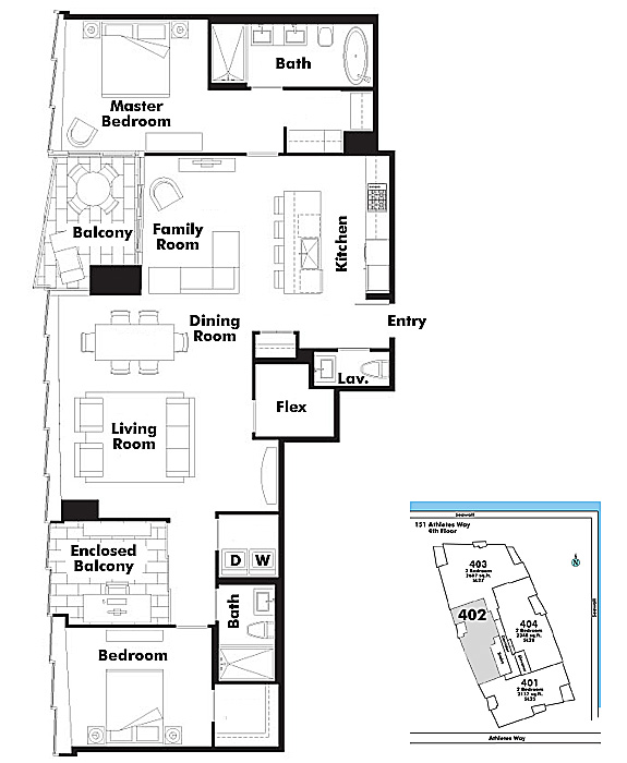 Floor plan 402