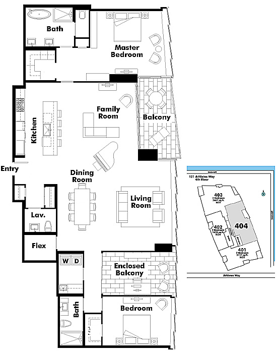 Floor plan 404