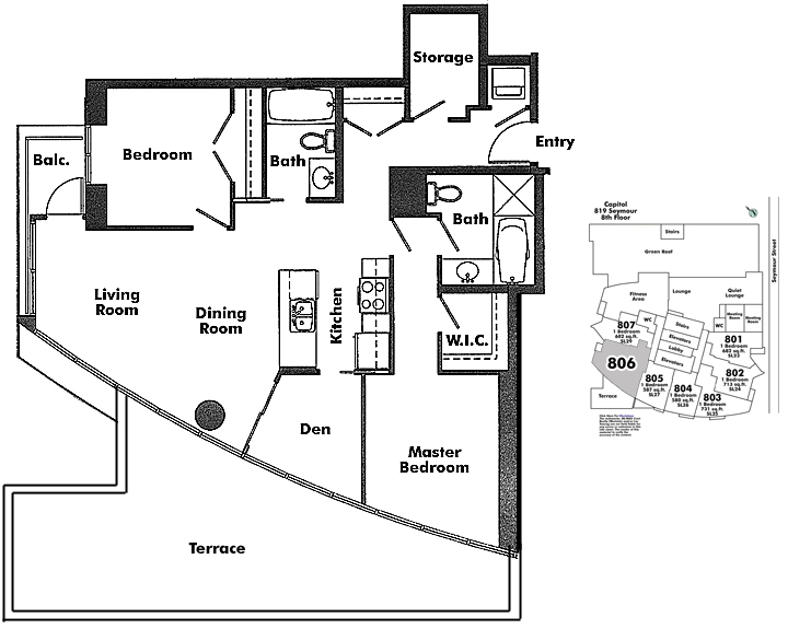 Floor plan 806