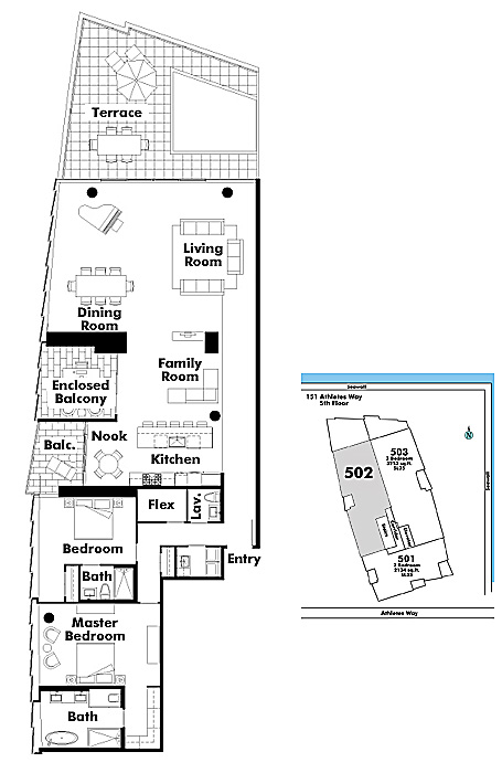 Floor plan 502