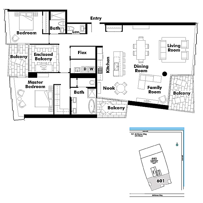 Floor plan 601