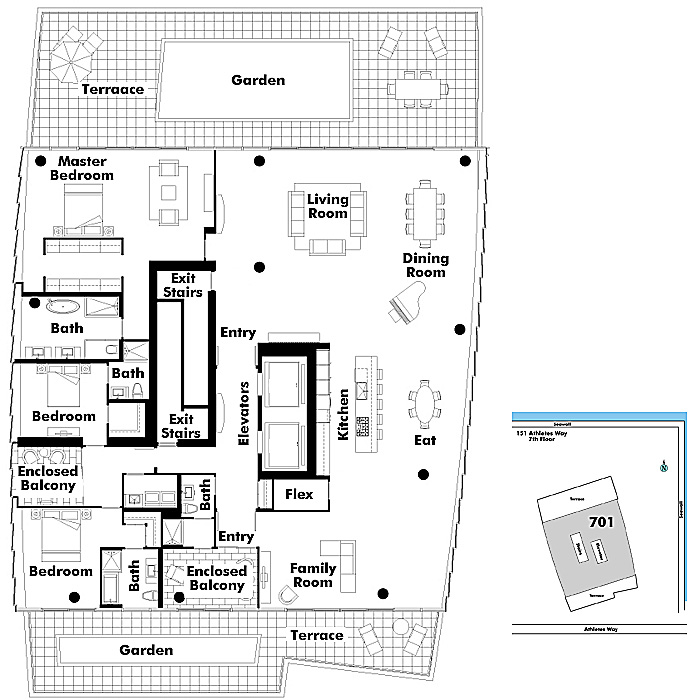 Floor plan PH701