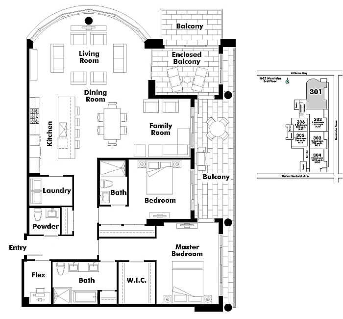 Floor plan 301
