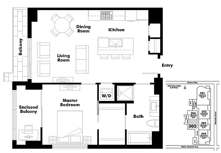 Floor plan 305