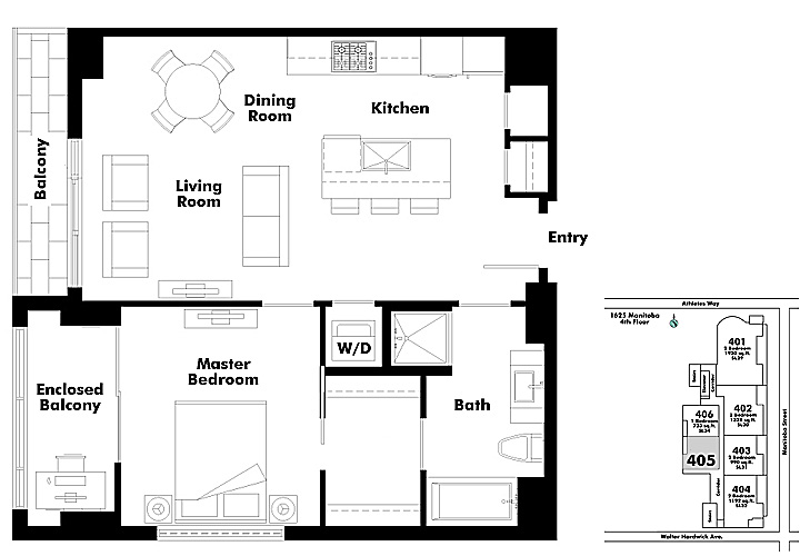 Floor plan 405