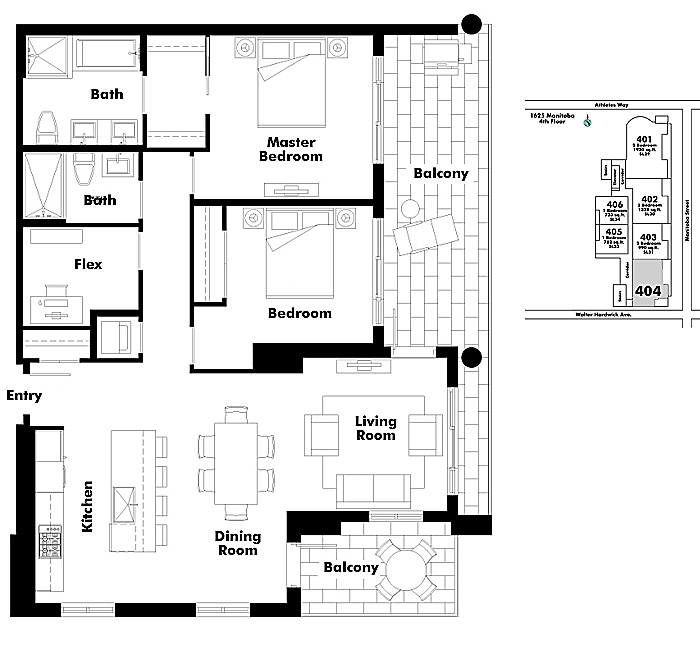 Floor plan 404