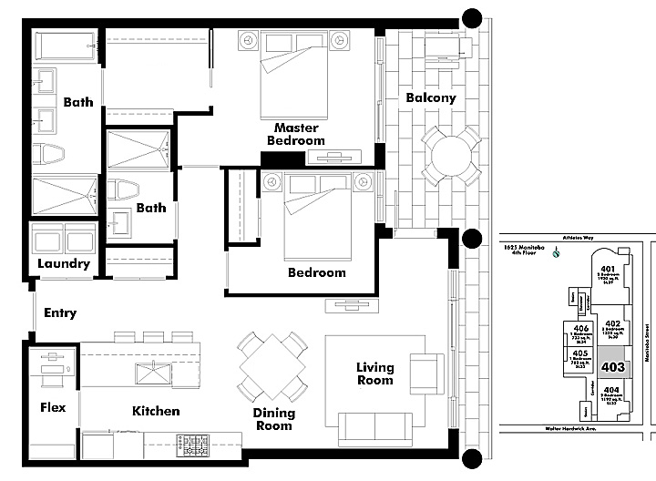 Floor plan 403