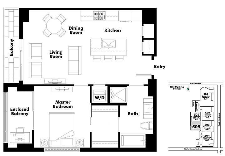 Floor plan 505