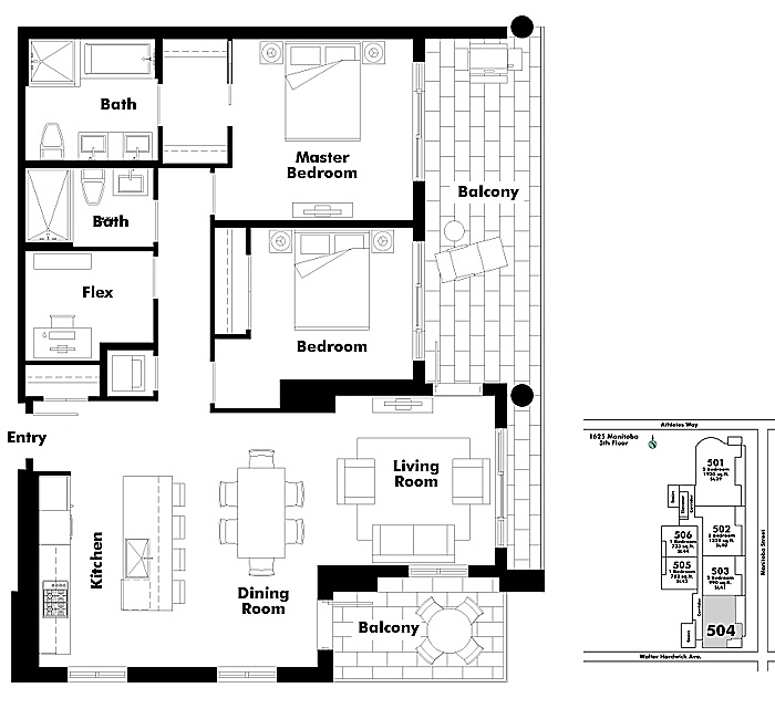 Floor plan 504