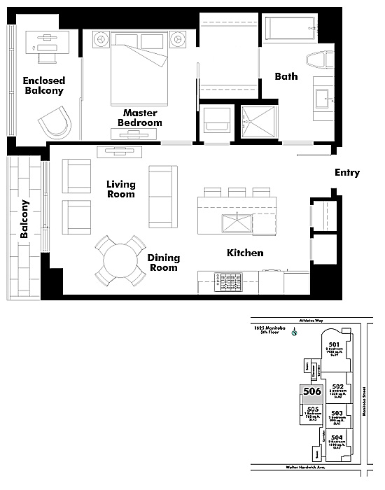 Floor plan 506