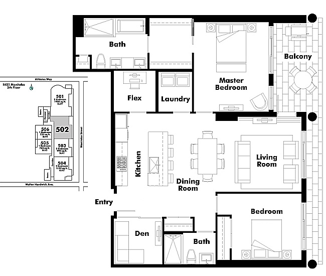 Floor plan 502