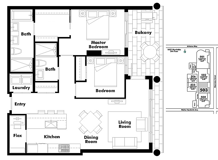 Floor plan 503