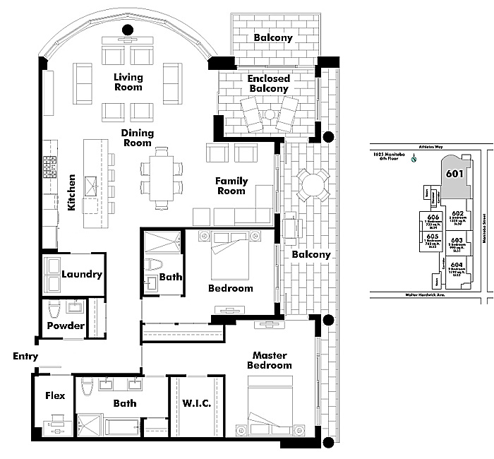 Floor plan 601